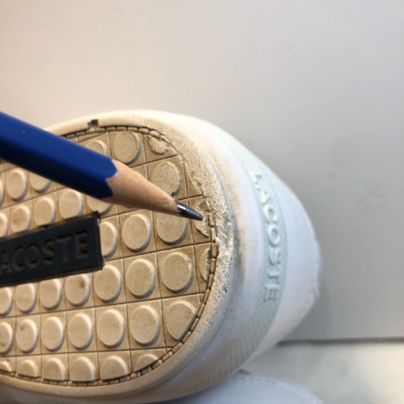 Lacoste Chaymon Sneaker Size 11 Men’s White/Navy/Gold - Picture 5 of 16